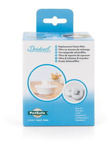 Filtri di schiuma di ricambio per fontane per animali domestici in acciaio inossidabile 360 e in ceramica Drinkwell® (confezione da 2)