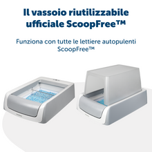 Carica l&#39;immagine nel visualizzatore di Gallery, Vassoio riutilizzabile per lettiera ScoopFree con cristalli premium non agglomeranti
