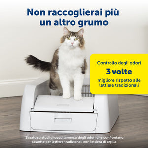 Toilette autopulente ScoopFree™ per lettiera agglomerante