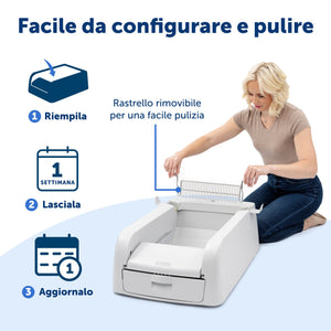 Toilette autopulente ScoopFree™ per lettiera agglomerante