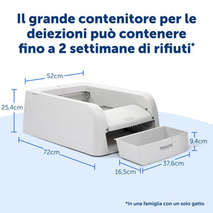 Toilette autopulente ScoopFree™ per lettiera agglomerante